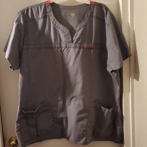 Dark gray scrub top